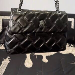 Kurt Geiger Black Quilted Shoulder Bag